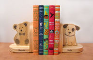 Title: Barnsie & Noble Wood Bookends