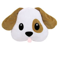 Title: Emoji Puppy Large Pillow