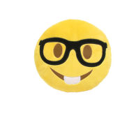 Title: Emoji Nerd Large Pillow