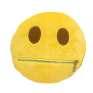 Title: Emoji Zipper Large Pillow