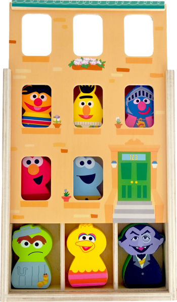 Sesame Street-Wooden Neighborhood Block Set