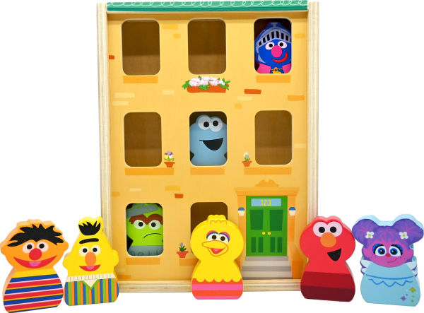 Sesame Street-Wooden Neighborhood Block Set