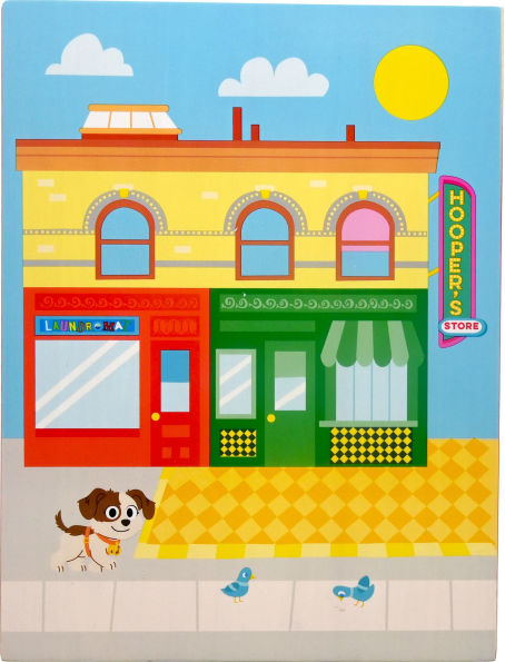 Sesame Street-Wooden Neighborhood Block Set