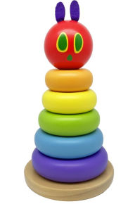 Title: Eric Carle Very Hungry Caterpillar Wood Stacker - Rainbow