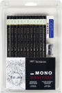 MONO Professional Drawing Pencil Set - 12PC Assorted Degrees