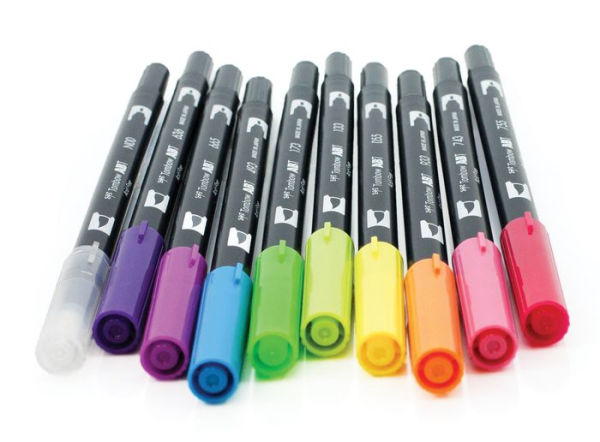 Tombow Dual Brush Pen Professional Grade Art Marker - Set Of 28 (New&Used)