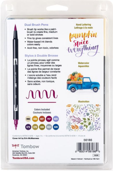 Tombow ABT Dual Brush Pens Colour Lettering Pens Bujo Pens Tombow  Calligraphy Pens Brush Tip Pens 70 Different Colours Available 