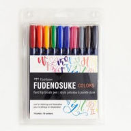 Title: Fudenosuke Drawing Pens - 10 Color Set