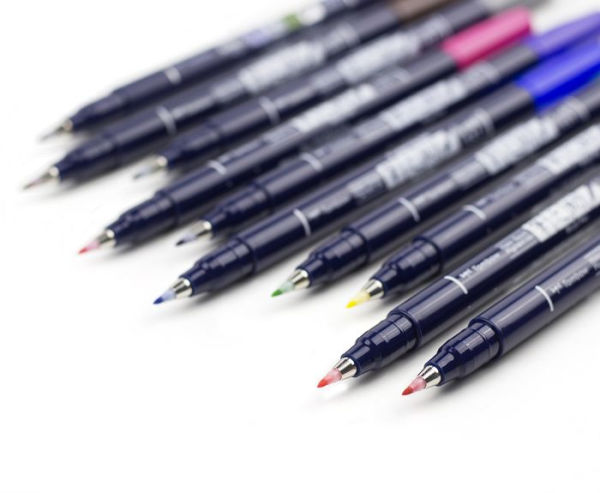 Fudenosuke Drawing Pens - 10 Color Set