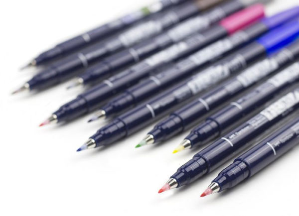 Fudenosuke Drawing Pens - 10 Color Set