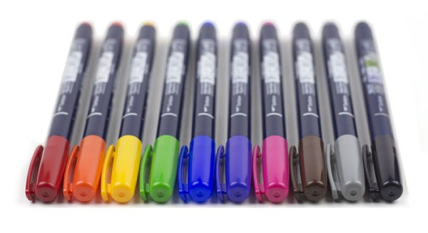 Fudenosuke Drawing Pens - 10 Color Set