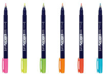 Alternative view 3 of Fudenosuke Neon Brush Pen, 6PK
