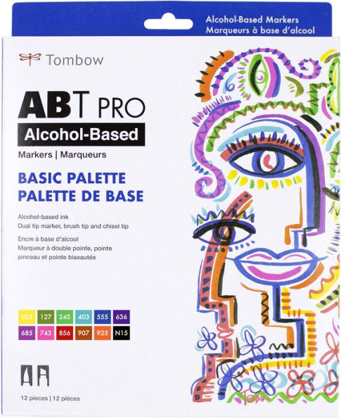 ABT PRO Alcohol-Based Marker, Basic, 12 Pack