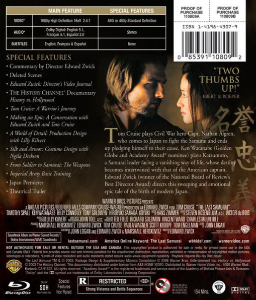The Last Samurai [Blu-ray] by Blake Beely | Blu-ray | Barnes & Noble®