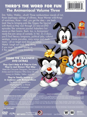 Animaniacs Volume 3 By Rob Paulsen Jess Harnell Tress Macneille Dvd Barnes Noble