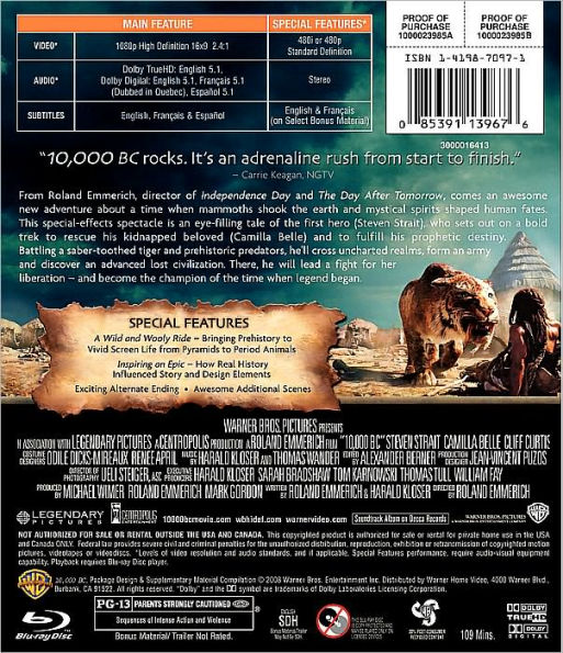 10,000 B.C. [Blu-ray]