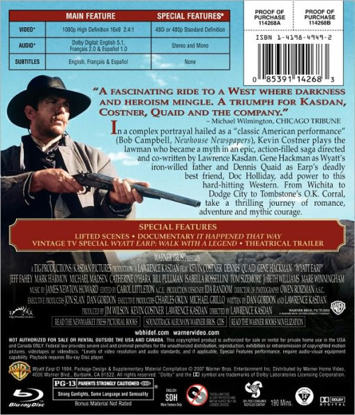 Wyatt Earp [Blu-ray]