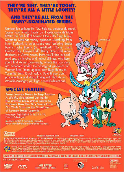 Tiny Toon Adventures: Season 1, Vol. 1 [4 Discs]