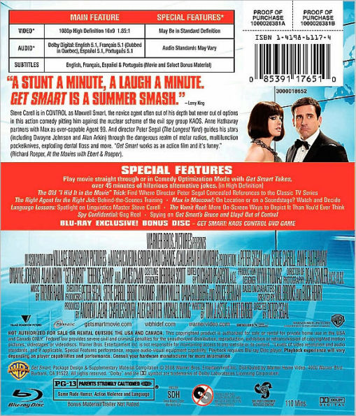 Get Smart (Two-Disc Special Edition) : Steve Carell, Anne Hathaway: Movies  & TV 