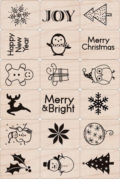 Merry Christmas Ink 'n Stamp Tub