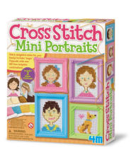 Title: 4M Cross Stitch Craft Sewing Kit - Mini Portraits