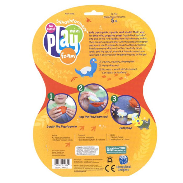 Educational Insights Playfoam Squashformers - Dinosaurs