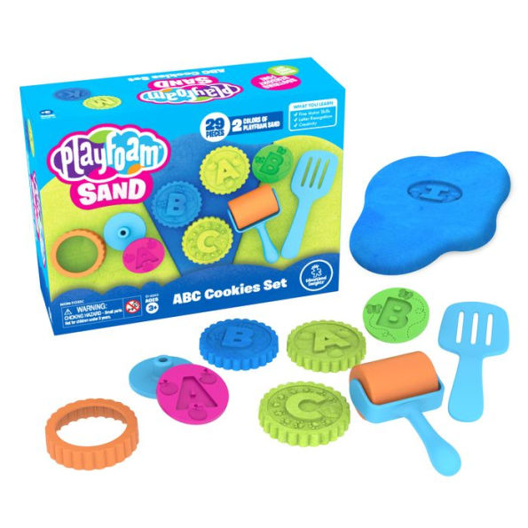 Educational Insights Playfoam Sand, ABC Cookie Cutter Set