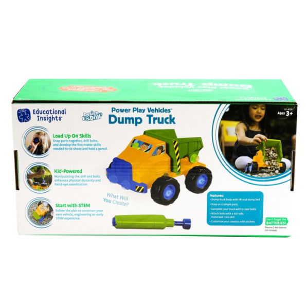 Educational insights Design & Drill Power Play- Dump Truck