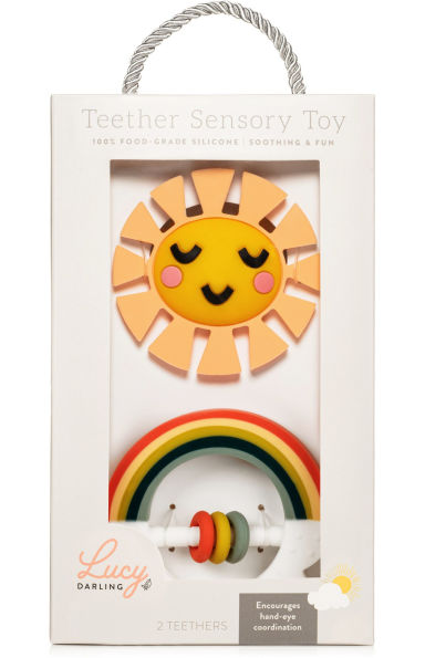 Little Rainbow Baby Teether Toy Set