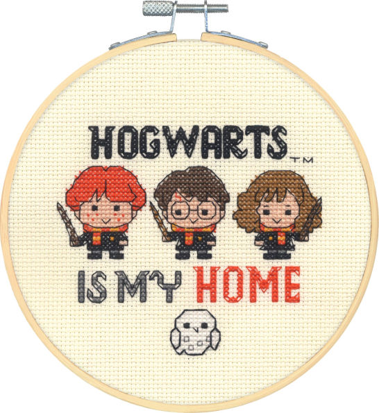 Harry Potter HOGWARTS IS MY HOME cross stitch kit