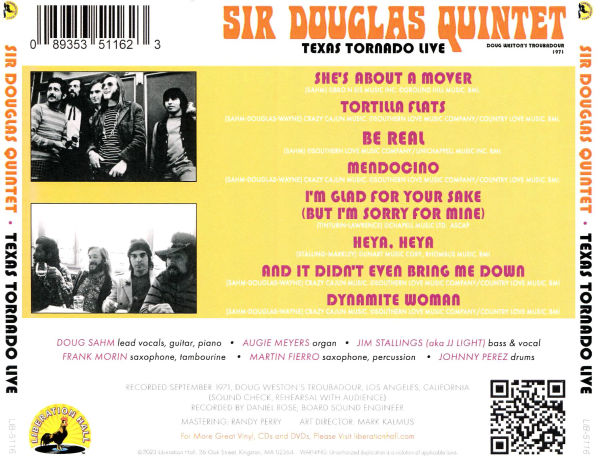 Texas Tornado [Live From the Troubadour, 1971]