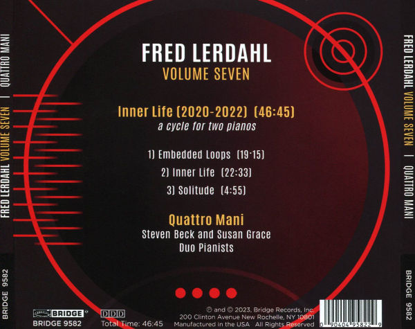 Fred Lerdahl, Vol. 7: Inner Life