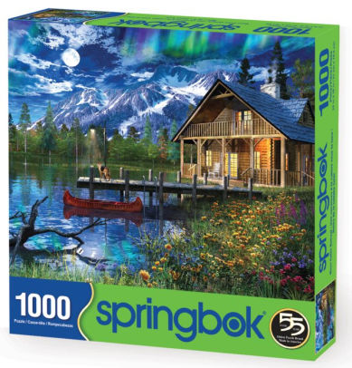1000 Pieces Springbok Moon Cabin Retreat Jigsaw Puzzle