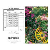 Title: Blooming Cart Bridge Tally Sheets Bridge Playing Cards Accessory