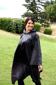 Title: ShedRain Rain Poncho - Black