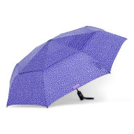 Title: Blue Vanilla Bean Dot ShedRain Vortex Auto Open and Close Vented Umbrella