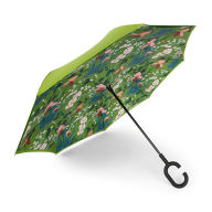 Title: Orchid Garden ShedRain Unbelievabrella Reverse Stick Umbrella