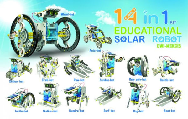 OWI RobotiKits - 14-in-1 Educational Solar Robot Kit