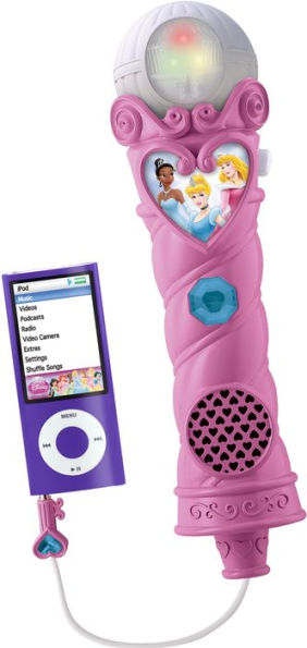 Kiddesigns DP-070 Disney Princess Sing Along Microphone with Built-in Music and MP3 Line-in Feature