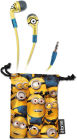 Kiddesigns Minions Earbuds with Pouch (iHome Co-Brand) - with inline mic