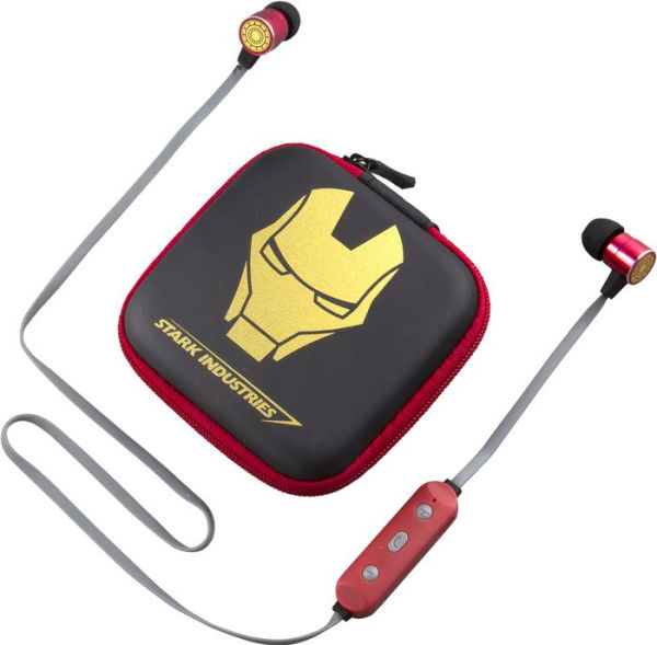 KIDDesigns Vi-B20IM.FXv8 Avengers Iron Man Bluetooth Wireless Earbuds with Travel Case