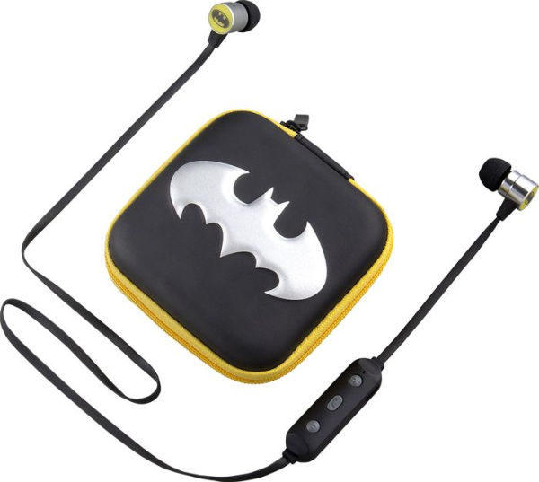 KIDDesigns Ri-B20BM.EXv8 Batman Bluetooth Wireless Earbuds with Travel Case