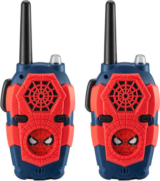 KIDdesigns SM-212.EEV8 Spiderman Deluxe FRS Walkie Talkies w/Lights & SFX