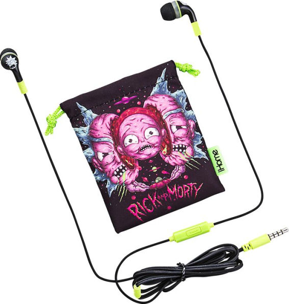 KIDdesigns Ci-M15RM.FXV8 Rick & Morty iHome Cobrand Earbuds