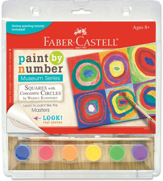 Paint by Number Squares with Concentric Circles by Faber-Castell ...