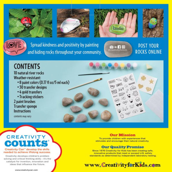 Creativity for Kids Hide & Seek Rock Painting Kit