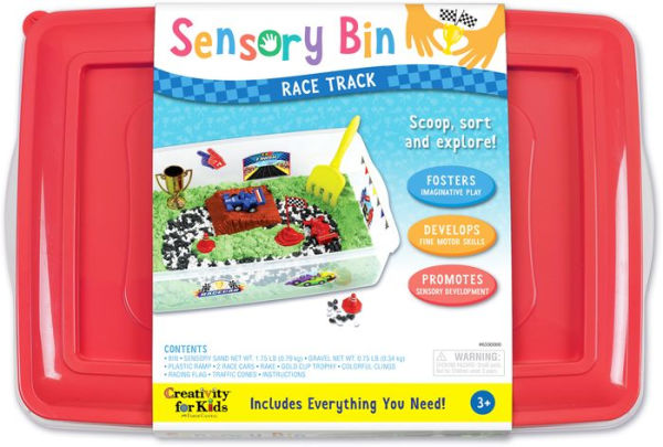 Sensory Bin Race Track
