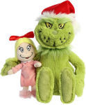 Alternative view 1 of 14.5 Grinch with Santa Hat & Cindy Plush