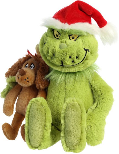 Stuffed sales grinch doll