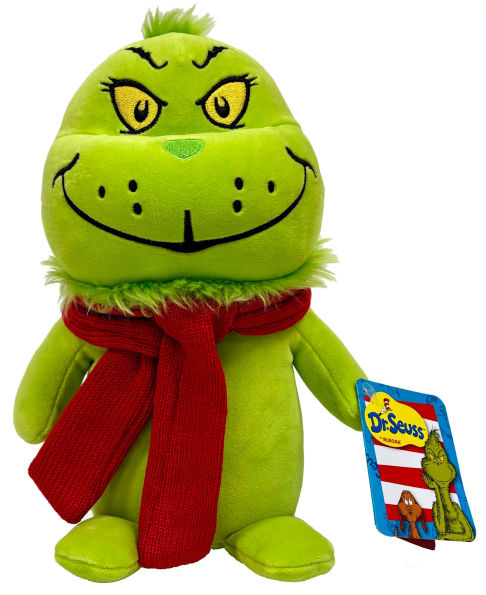 9.5" SQUISHY GRINCH WITH SCARF - B&N Exclusive